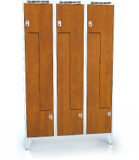 Cloakroom locker Z-shaped doors ALDERA with feet 1920 x 1200 x 500